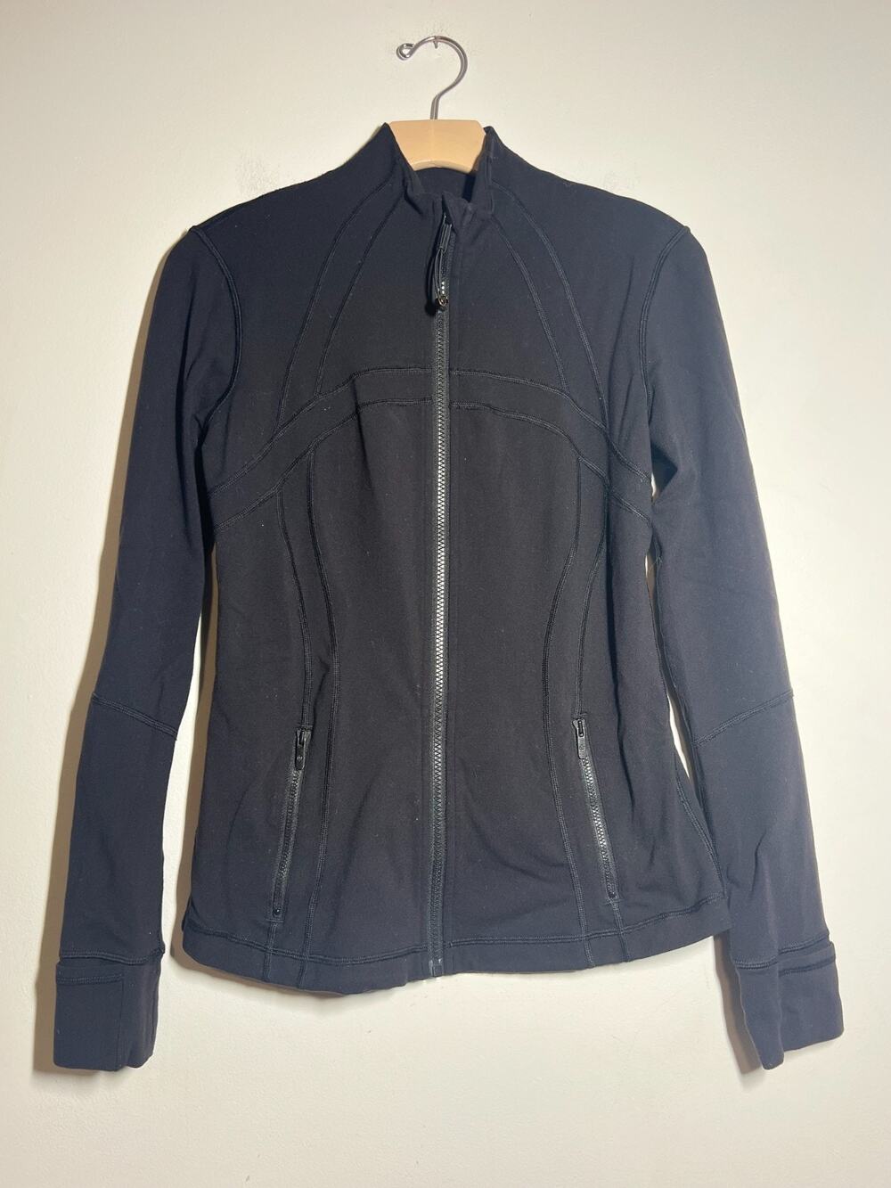 Lululemon Women's Black Define Full Zip Jacket Sweatshirt Size 8